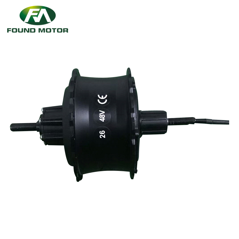 FOUND MOTOR 26''52V750W Rear drive spoke electric hub cassette motor for electric snow bike and fat bike