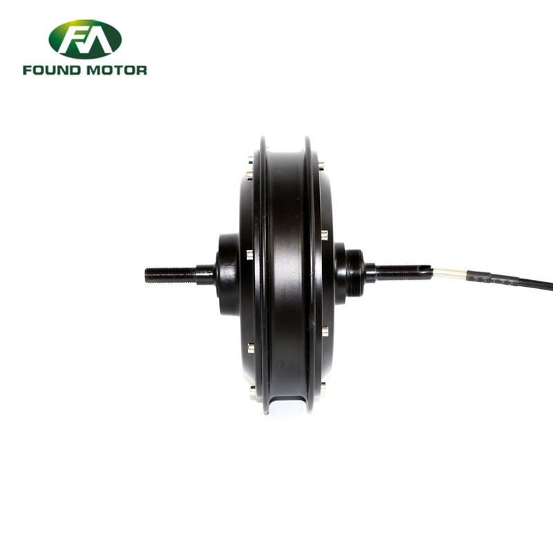 48V 500W brushless gearless 6-9s rear drive  hub motor with waterproof cable